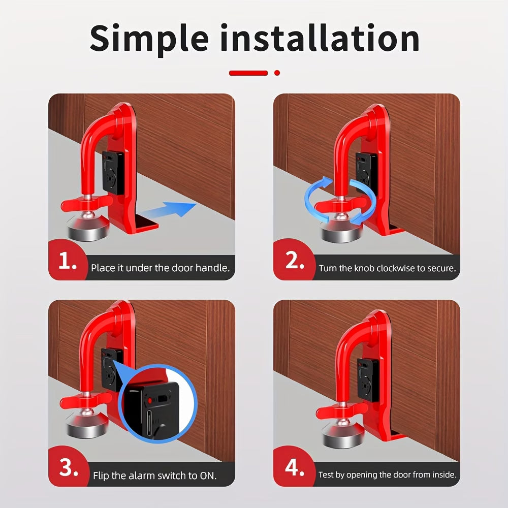 🔒 LekkaSafe™ Secure Door – Heavy-Duty Reinforcement Lock with Alarm