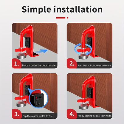 🔒 LekkaSafe™ Secure Door – Heavy-Duty Reinforcement Lock with Alarm